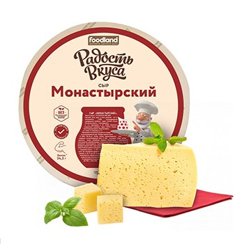Монастырский сыр 35% Радость Вкуса (Елань) кор 2*8кг NEW, кг