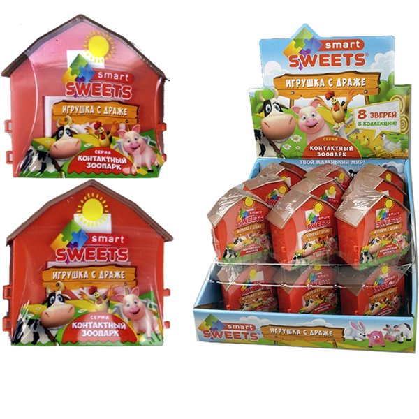 Smart Sweets игрушка "Ружье-брызгалка" с драже 5гр*12шт/12, шт