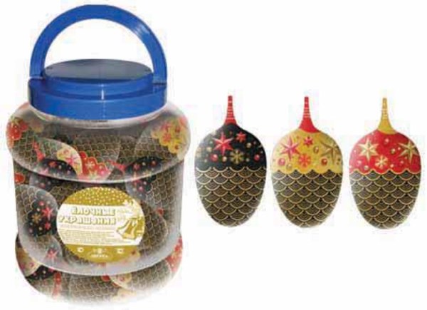 Новогодние фигурки Шишки конд.изд 20гр*30шт/4, шт