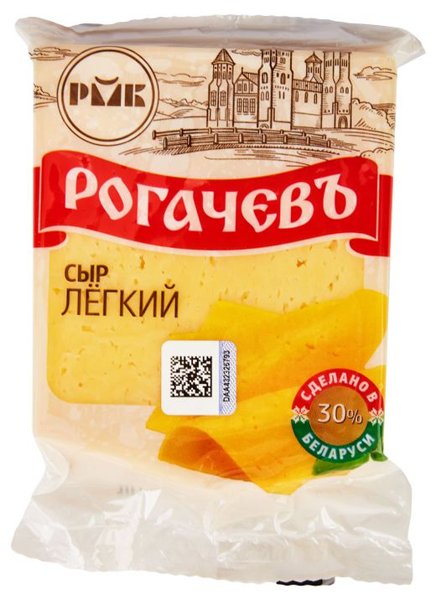 Легкий сыр 30% 200гр Рогачев РМКК 1*10шт, шт