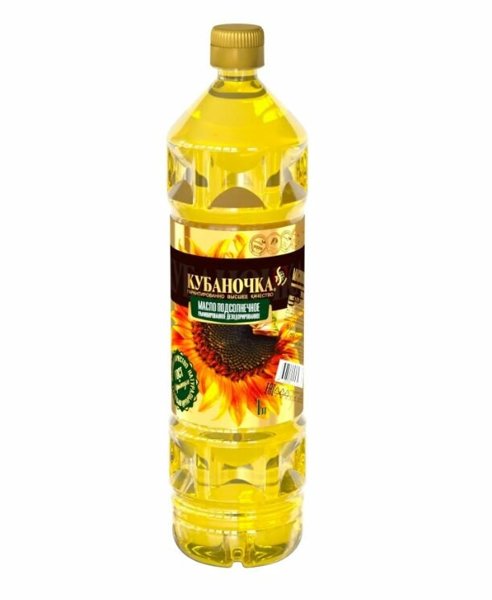 Масло "Кубаночка" 5л подсолн.рафин. 1/3 НОВЫЙ ПРИХОД