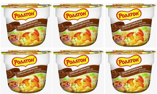 Пюре картофельное Роллтон фасованное вкус жареных лисичек/сметана стакан 40г 1/24 (20013880)