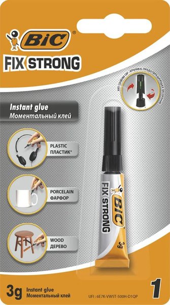 Клей BIC ФиксСтронг 3гр*24шт/10 (5106), шт