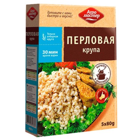 Крупа Перловая 1,5кг 1/8 Агро-Мастер
