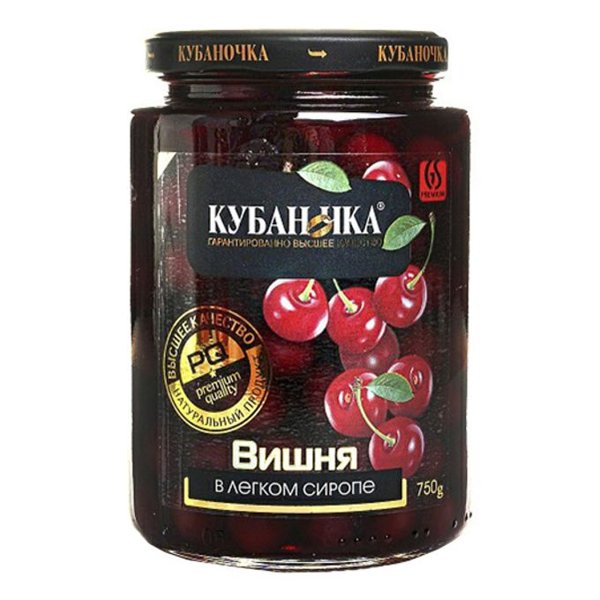 Компот Кубаночка Вишня 520г 1/12