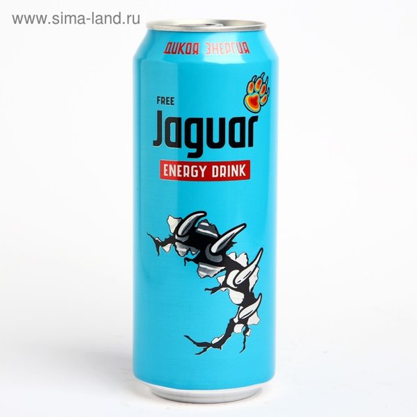 Нап.ж/б Ягуар фри Энерджи 0,45*12 С, шт