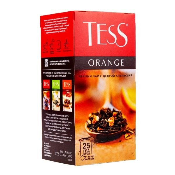 Чай Тесс Оранж пак 1,5г*25шт*10 (0647-10), шт