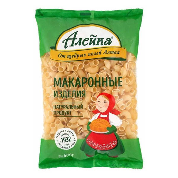 Макаронные изделия Алейка Рожок Витой 5кг 1/4