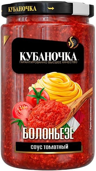 Томатный соус Кубаночка Болоньезе 360г 1/12