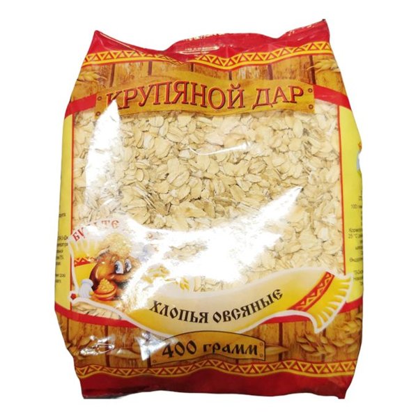 Геркулес 400г 1/20 СТО КРУПЯНОЙ ДАР
