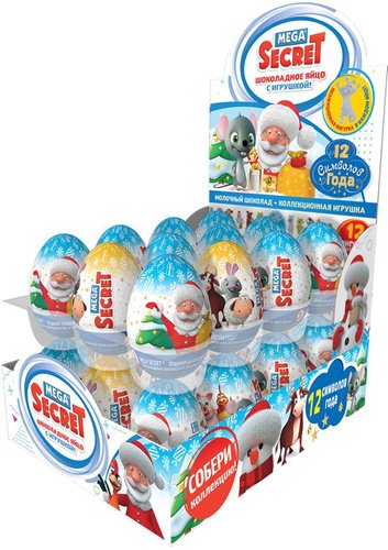 Mega Secret Символы года шок.яйцо с игрушкой 20гр*24шт/6, шт