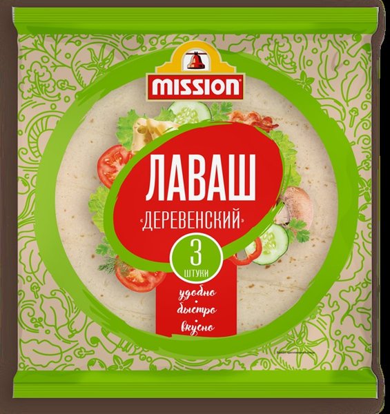 Лаваш Деревенский 3лист 270гр. Mission