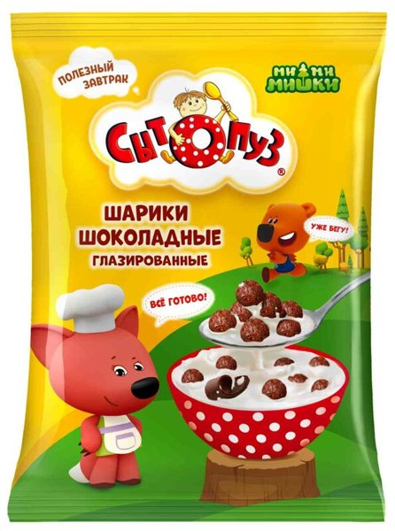 Шарики 500гр "Сытопуз" шоколад.глаз. м/з *5, шт