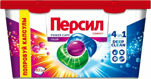 Капсулы д/стирки Персил Колор 10шт*8, шт