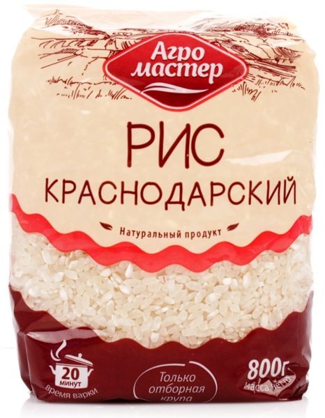 Рис шлиф. Краснодар 800гр*10, шт