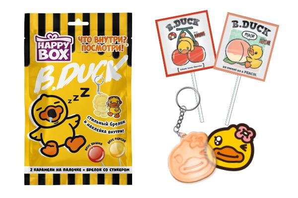 Happy box B.Duc брелок+кар.в пак.20гр*12шт*8, шт