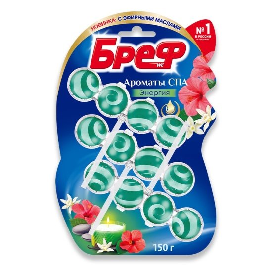 Туалетный блок Бреф Ароматы СПА Энергия 3х50г*9, шт