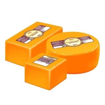 Продукт сычужный с ЗМЖ "Сливочный" 45% кубик ТМ Аритал (Альметьевский МК, Россия) 8шт*~2,4кг, кг