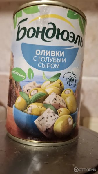 Оливки фарш.голубой сыр Бондюэль 314мл 1*12ж/б, шт